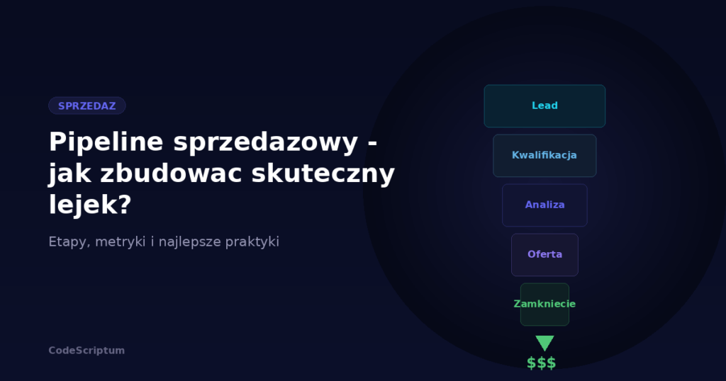 Pipeline sprzedażowy — jak zbudować skuteczny lejek w CRM?